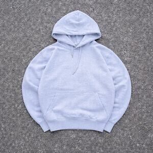 Undercover Grey Blank Hoodie Size L Japanese designer blank cropped heavyweight